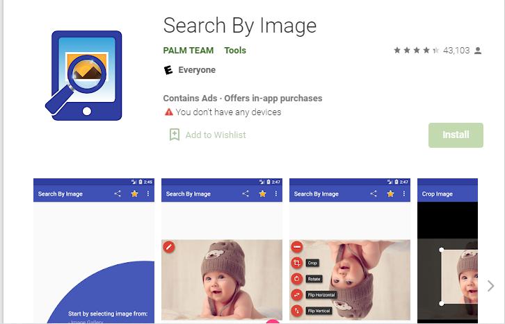 Ứng dụng tìm kiếm hình ảnh bằng Search By Image