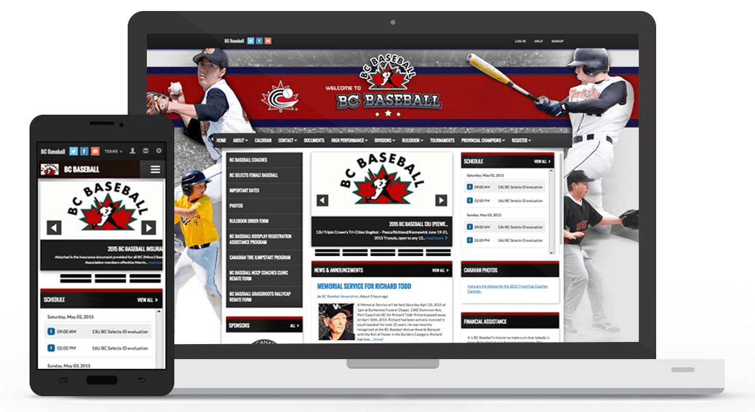 Website thể thao linh động trên nhiều ứng dụng