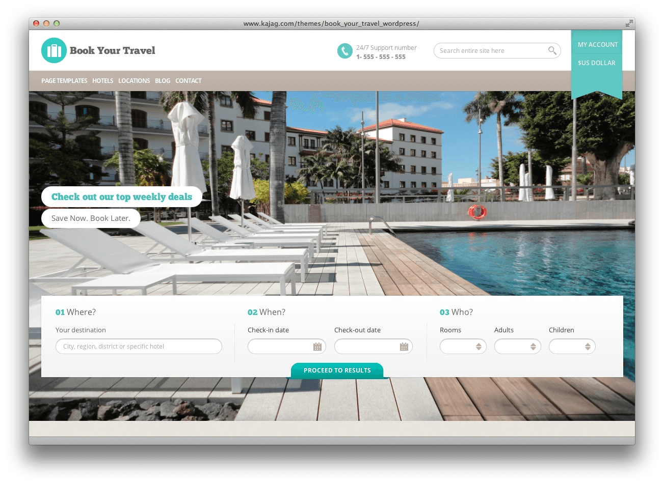 Website nhà hàng khách sạn thiết kế bắt mắt độc đáo