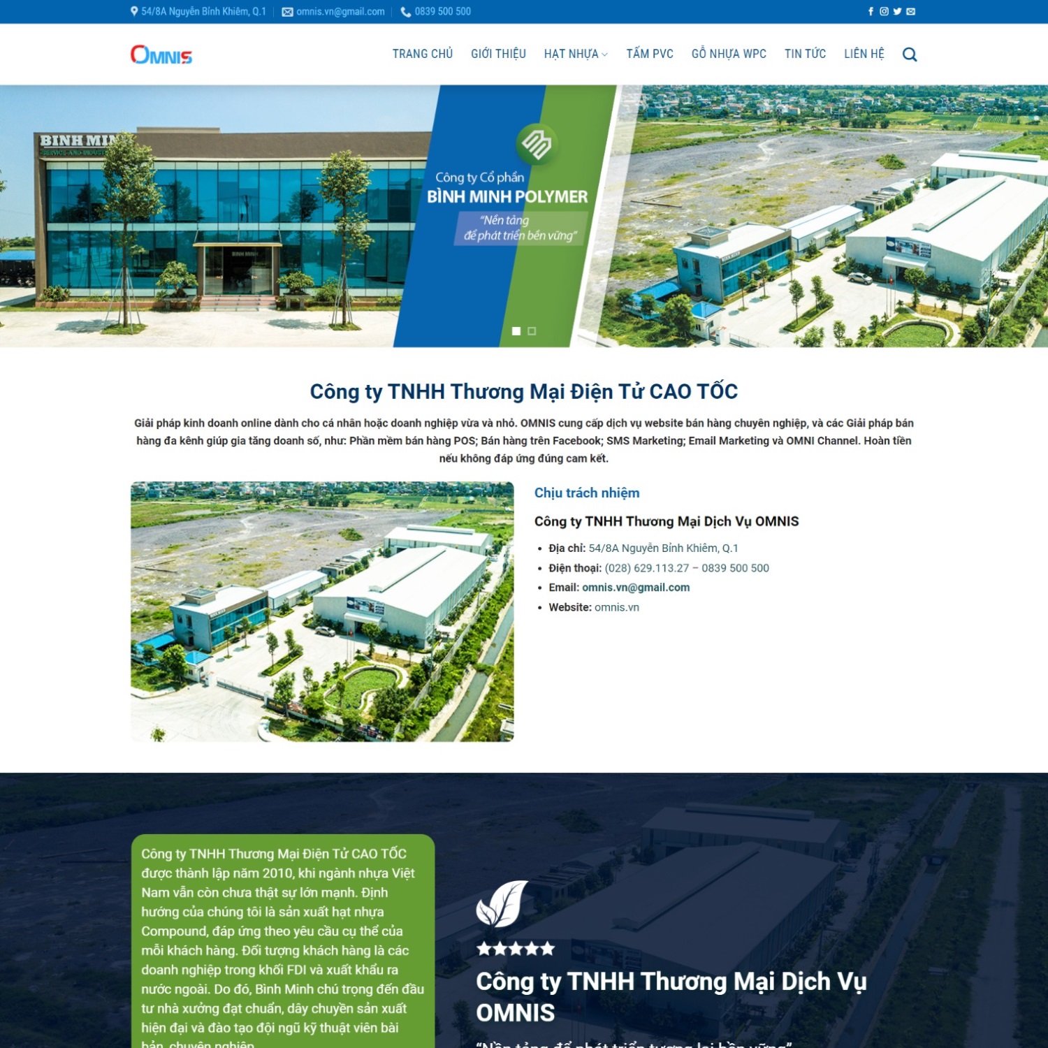 Thiết kế Website Giới Thiệu Công Ty 01